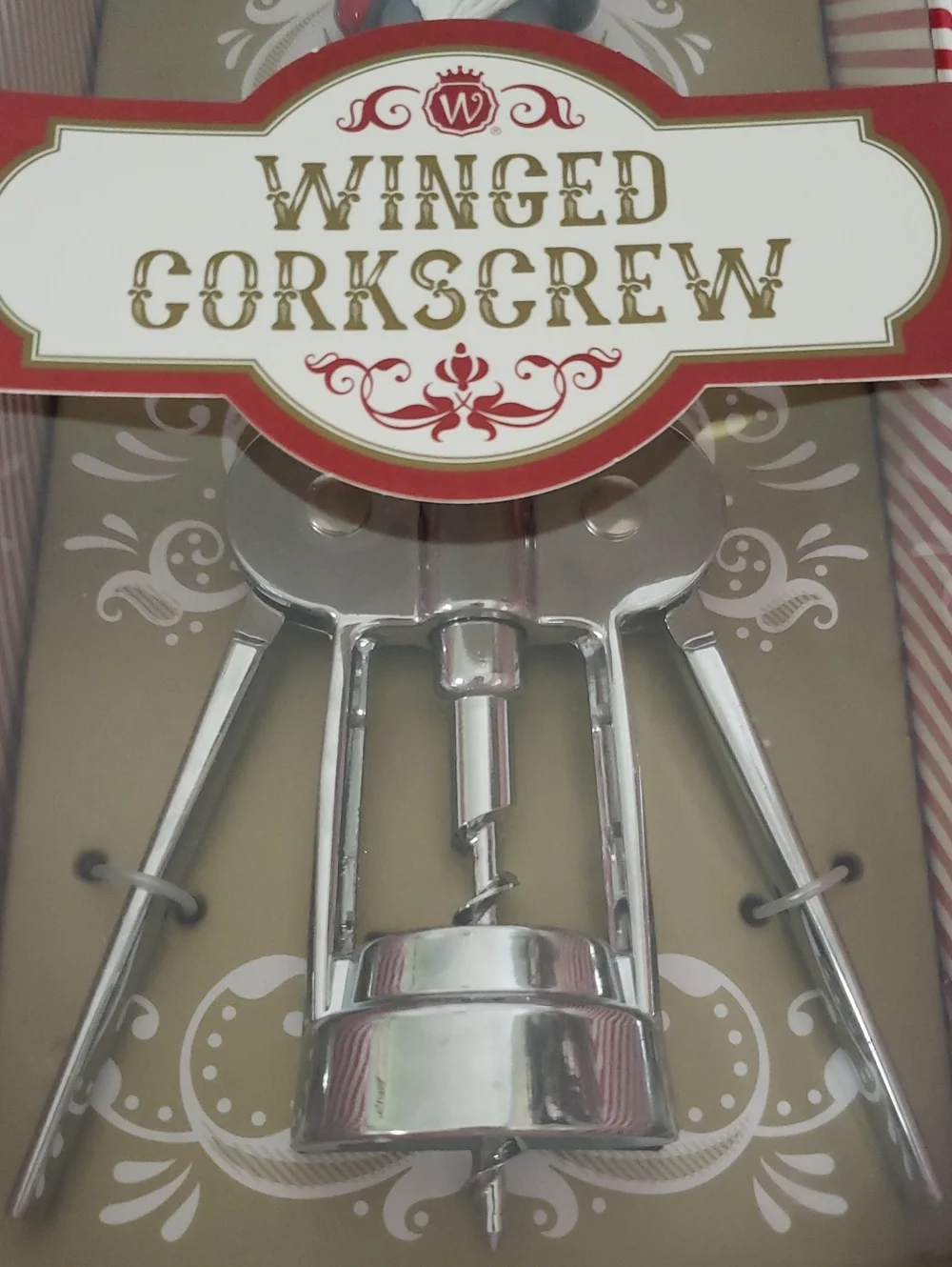 Wild Eye Designs Santa Design Winged Corkscrew